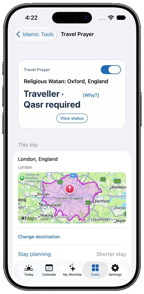 AzangooPlus screenshot — Travel Prayer 1