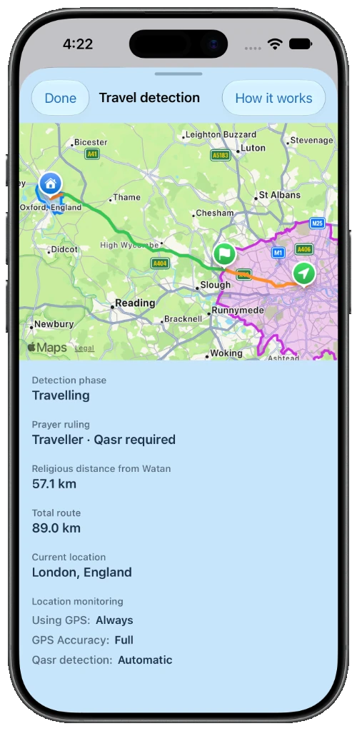 AzangooPlus screenshot — Travel Prayer 2